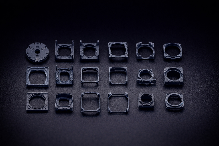Micro precision camera VCM component for optical alignment