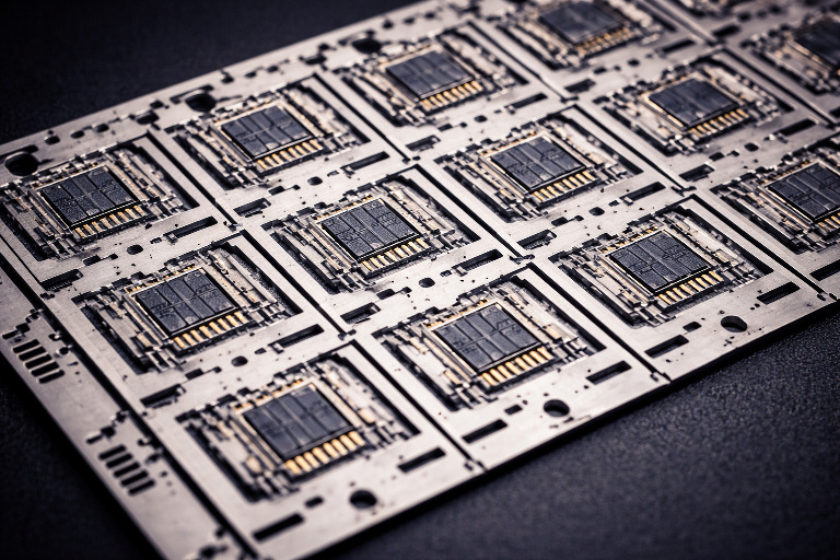 High-density semiconductor lead frame array for IC packaging